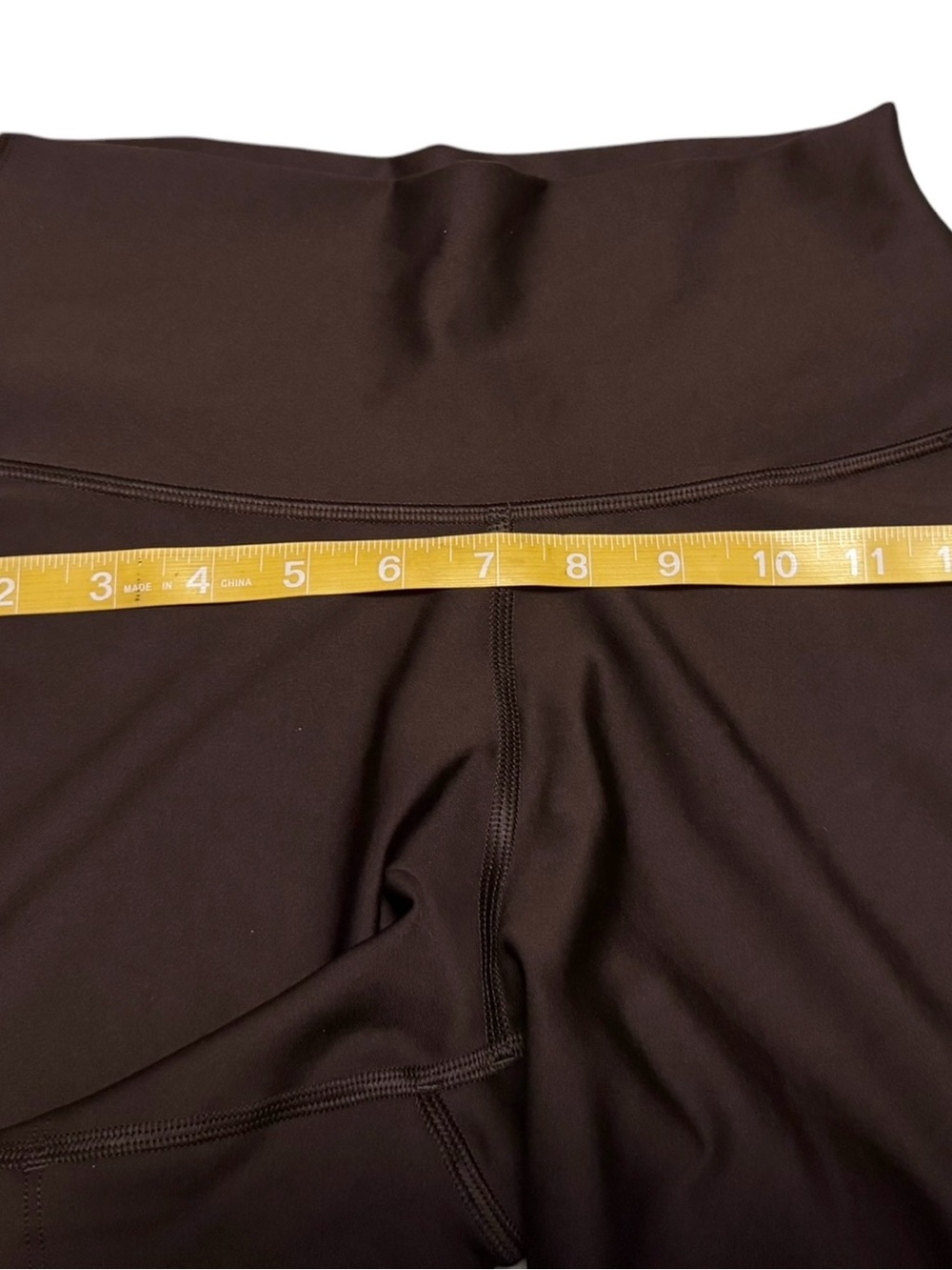 ALO Yoga High-Rise Brown Athletic Bike Shorts - Picture 4 of 10